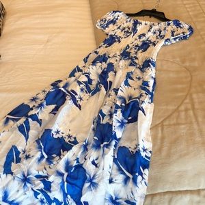 Dress with gathered top